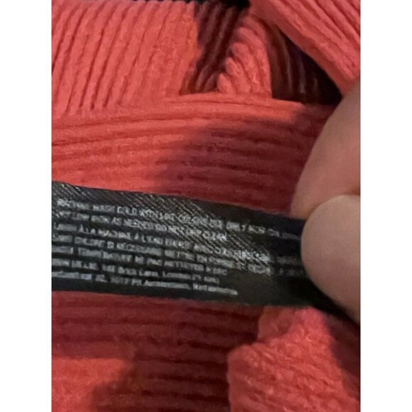 OUT FROM UNDER Coral Ribbed Snap Button Henley Long Sleeve Women’s Sz M - Picture 9 of 9